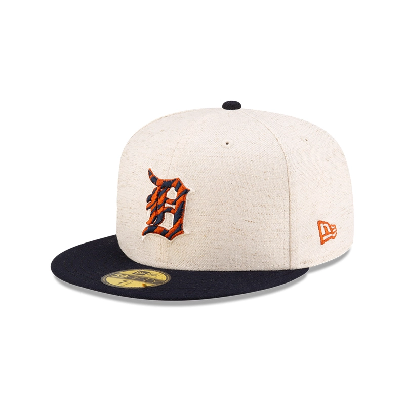 GORRA 59FIFTY DETROIT TIGERS HEMP NATURAL BLANCO - 1