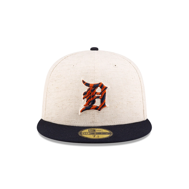GORRA 59FIFTY DETROIT TIGERS HEMP NATURAL BLANCO - 3
