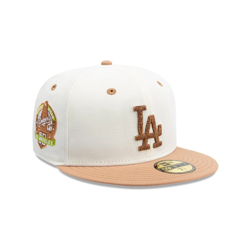GORRA 59FIFTY LOS ANGELES DODGERS MLB WOODEN BLANCO - 1