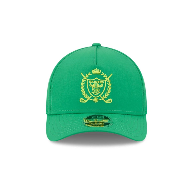 GORRA 9FORTY LAS VEGAS RAIDERS TEE TIME GREEN MED - 3