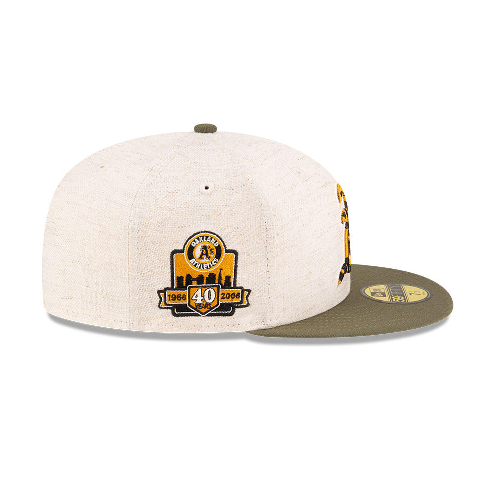 GORRA 59FIFTY OAKLAND ATHLETICS HEMP NATURAL BEIGE - 4