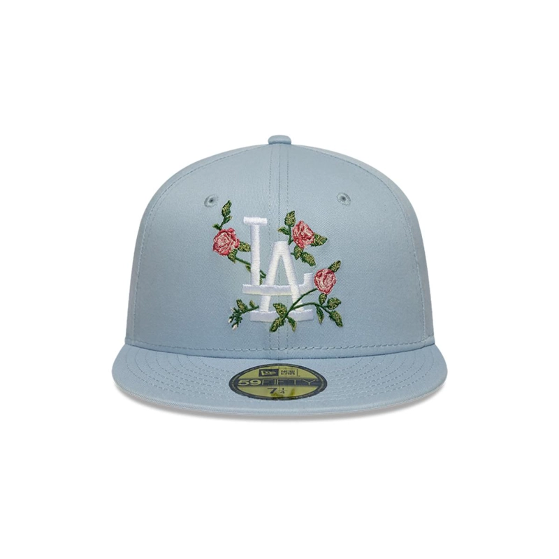 GORRA 59FIFTY LOS ANGELES DODGERS MLB FLORAL CELESTE - 3