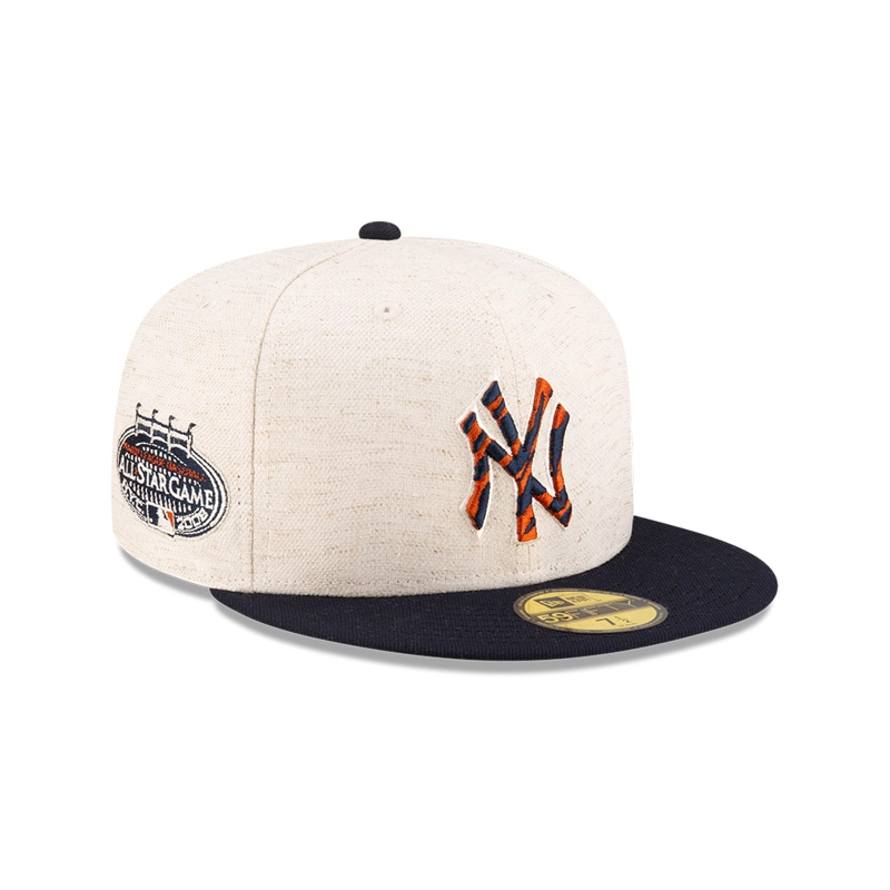 GORRA 59FIFTY NEW YORK YANKEES HEMP NATURAL BLANCO - 2