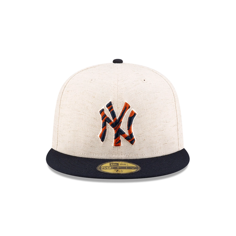 GORRA 59FIFTY NEW YORK YANKEES HEMP NATURAL BLANCO - 3