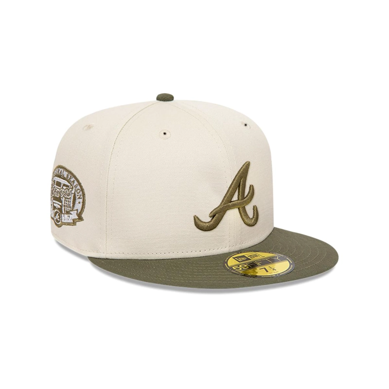 GORRA 59FIFTY ATLANTA BRAVES PASTEL PACK BEIGE - 1