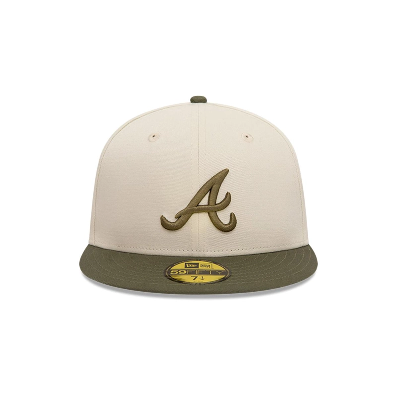 GORRA 59FIFTY ATLANTA BRAVES PASTEL PACK BEIGE - 4