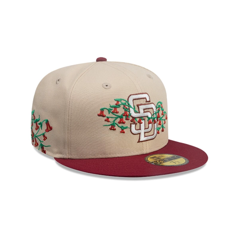 GORRA 59FIFTY SAN DIEGO PADRES MLB CITY ELEMENTS BEIGE - 1