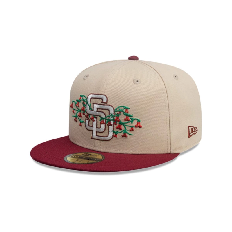 GORRA 59FIFTY SAN DIEGO PADRES MLB CITY ELEMENTS BEIGE - 2