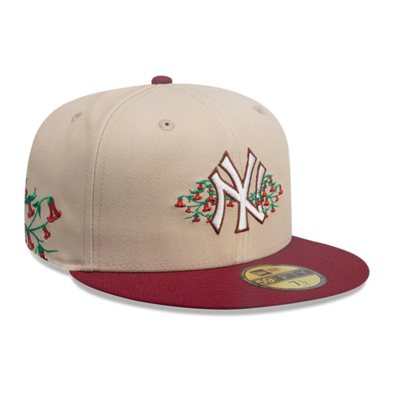 GORRA 59FIFTY NEW YORK YANKEES MLB CITY ELEMENTS BEIGE - 1