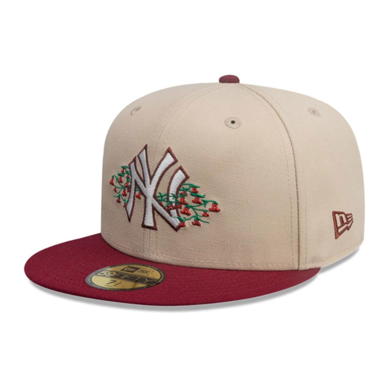 GORRA 59FIFTY NEW YORK YANKEES MLB CITY ELEMENTS BEIGE - 3