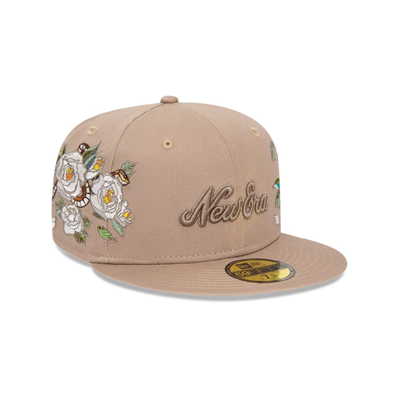GORRA 59FIFTY FLOWER ICON BEIGE - 2