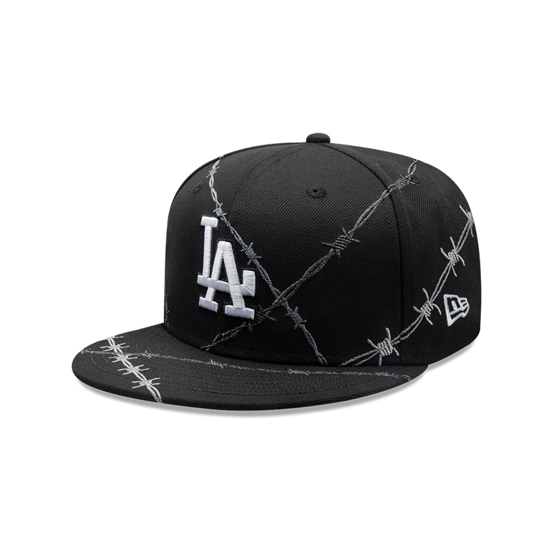 GORRA NEW ERA 59FIFTY LOS ANGELES DODGERS WIRE NEGRO - 1