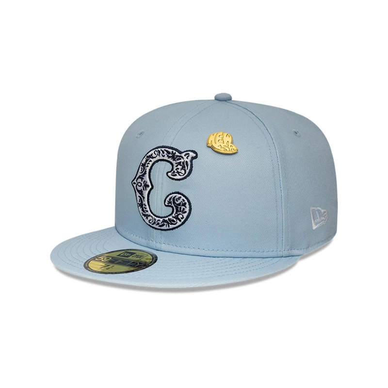 GORRA 59FIFTY CHICAGO CUBS COOPS SEASONAL PASTEL BLUE - 2