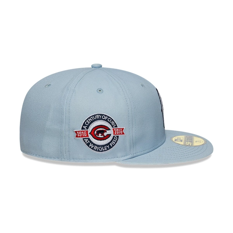 GORRA 59FIFTY CHICAGO CUBS COOPS SEASONAL PASTEL BLUE - 4