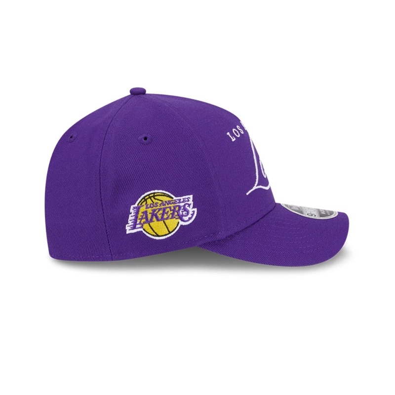 GORRA 9FORTY LOS ANGELES LAKERS NBA 2025 NBA DRAFT MORADO - 5