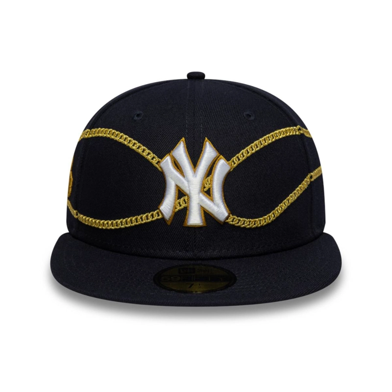 GORRA 59FIFTY NEW YORK YANKEES CHAIN WRAP NAVY - 3