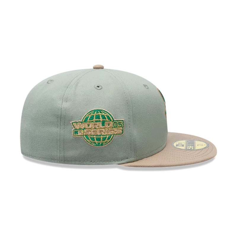 GORRA 59FIFTY CHICAGO WHITE SOX MLB GREEN CAMEL - 4