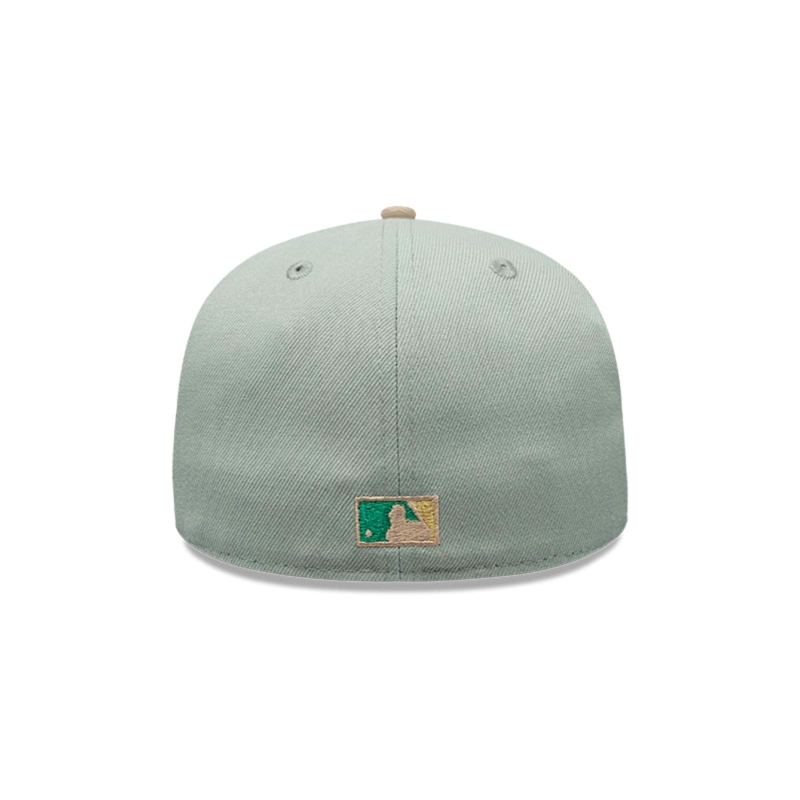 GORRA 59FIFTY CHICAGO WHITE SOX MLB GREEN CAMEL - 5