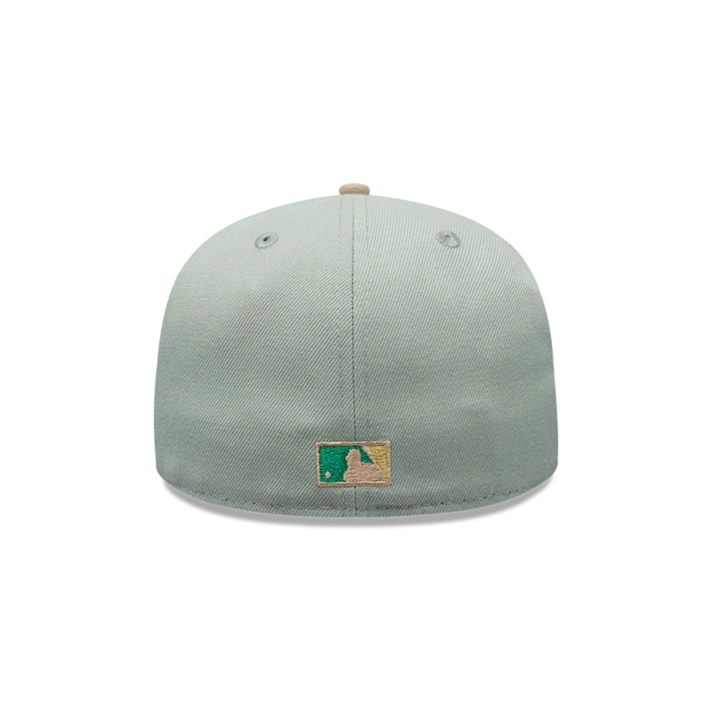 GORRA 59FIFTY LOS ANGELES DODGERS MLB GREEN CAMEL - 5