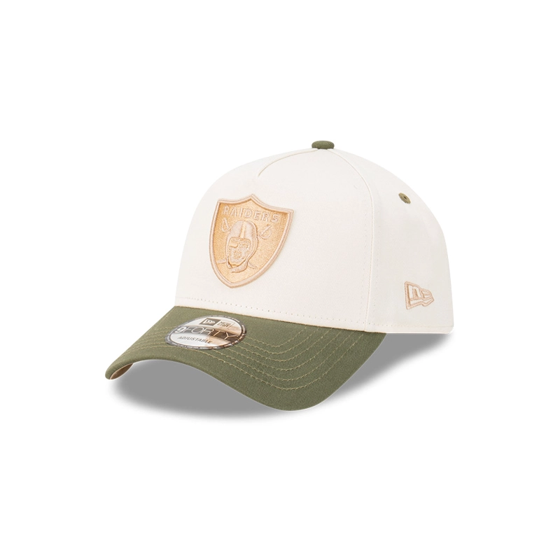 GORRA 9FORTY LAS VEGAS RAIDERS WINECORK OLIVE BEIGE - 1
