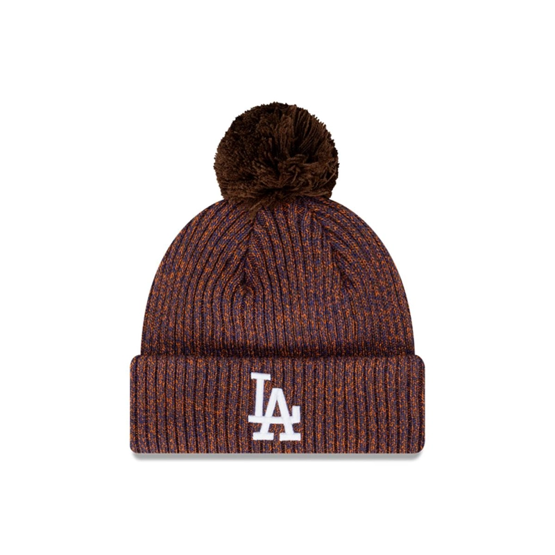 BEANIE LOS ANGELES DODGERS SEASONAL SPECKLE BROWN - 1