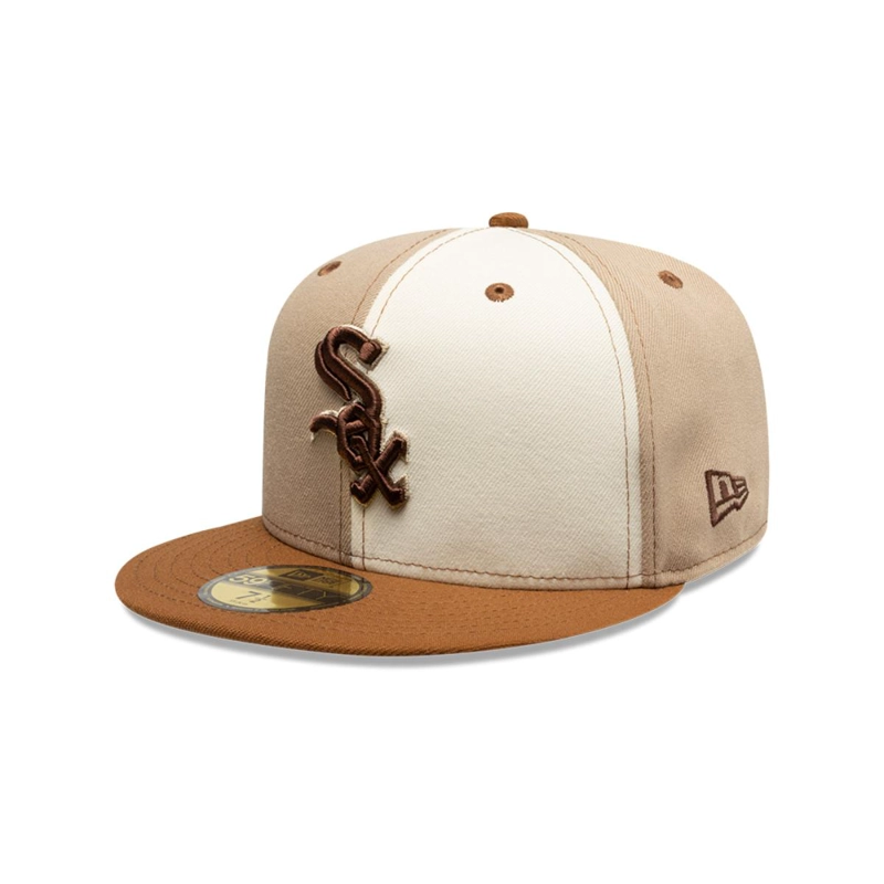 GORRA 59FIFTY CHICAGO WHITE SOX MLB PANCAKES BEIGE - 1