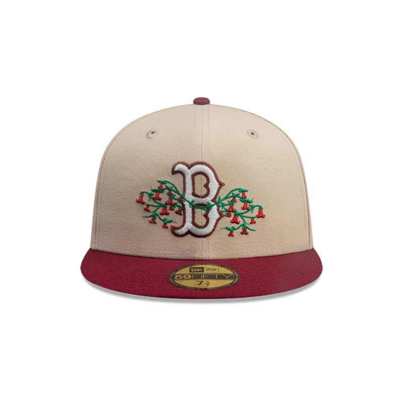 GORRA 59FIFTY BOSTON RED SOX MLB CITY ELEMENTS BEIGE - 3