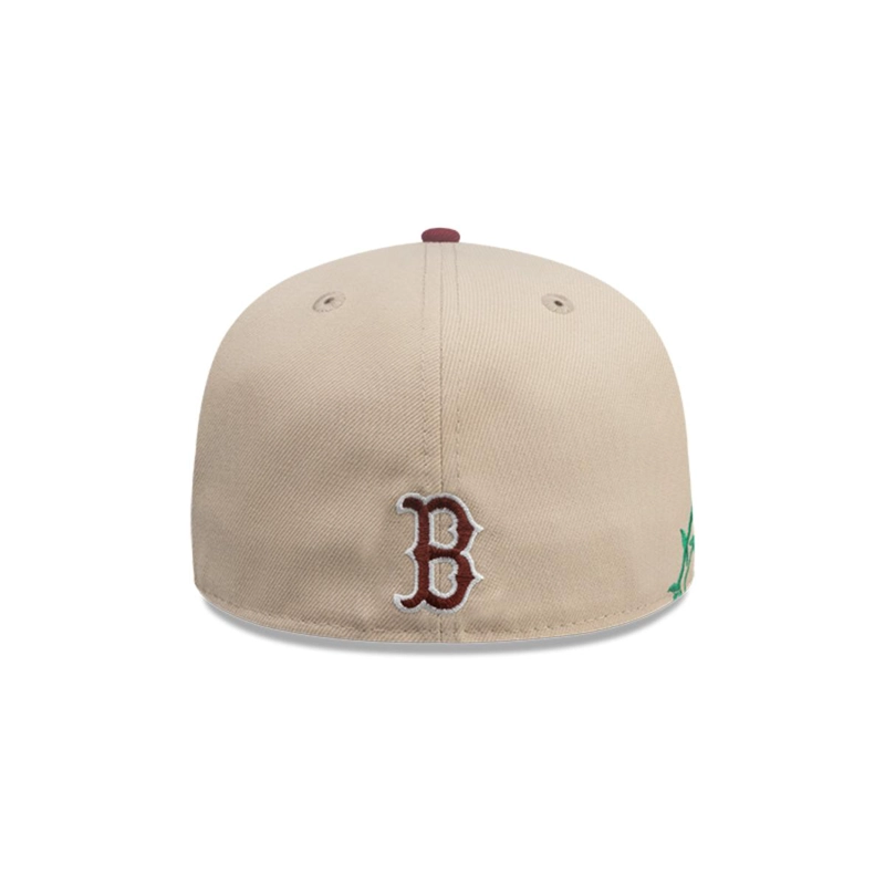 GORRA 59FIFTY BOSTON RED SOX MLB CITY ELEMENTS BEIGE - 4