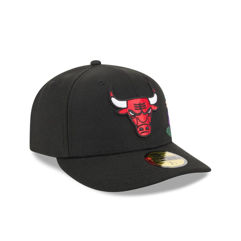 GORRA 59FIFTY CHICAGO BULLS TONAL FLORALS BLACK - 2