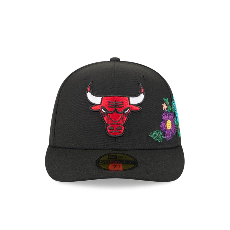 GORRA 59FIFTY CHICAGO BULLS TONAL FLORALS BLACK - 3