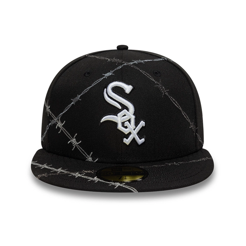 GORRA NEW ERA 59FIFTY CHICAGO WHITE SOX WIRE NEGRO - 2