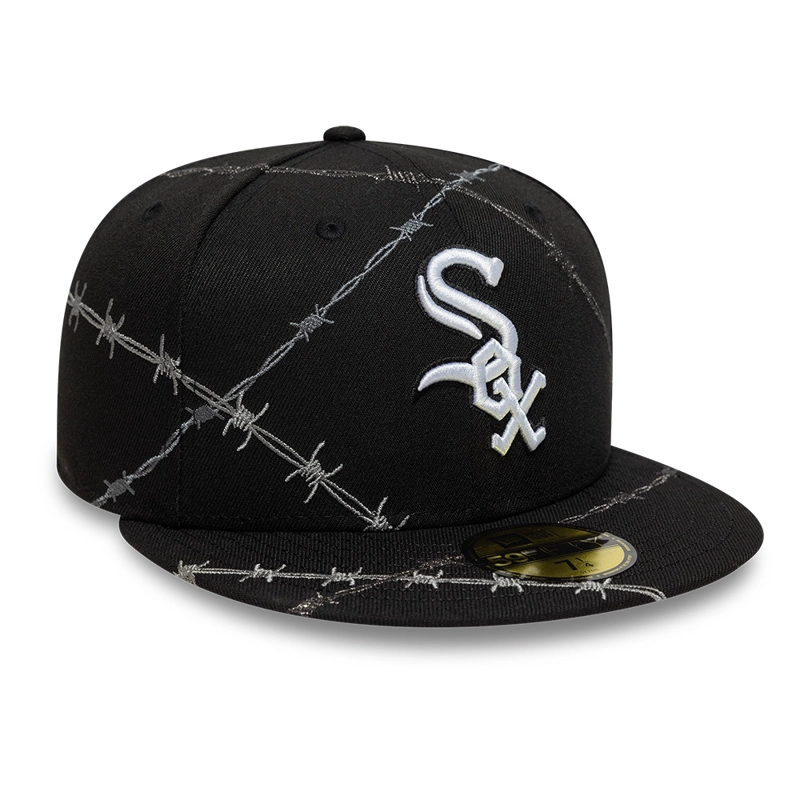 GORRA NEW ERA 59FIFTY CHICAGO WHITE SOX WIRE NEGRO - 3