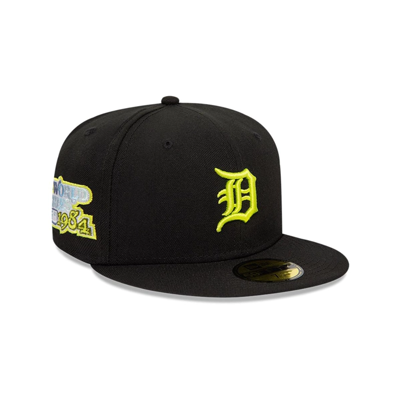 GORRA 59FIFTY DETROIT TIGERS NEON Z PACK BLACK - 1