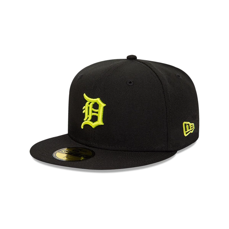 GORRA 59FIFTY DETROIT TIGERS NEON Z PACK BLACK - 2