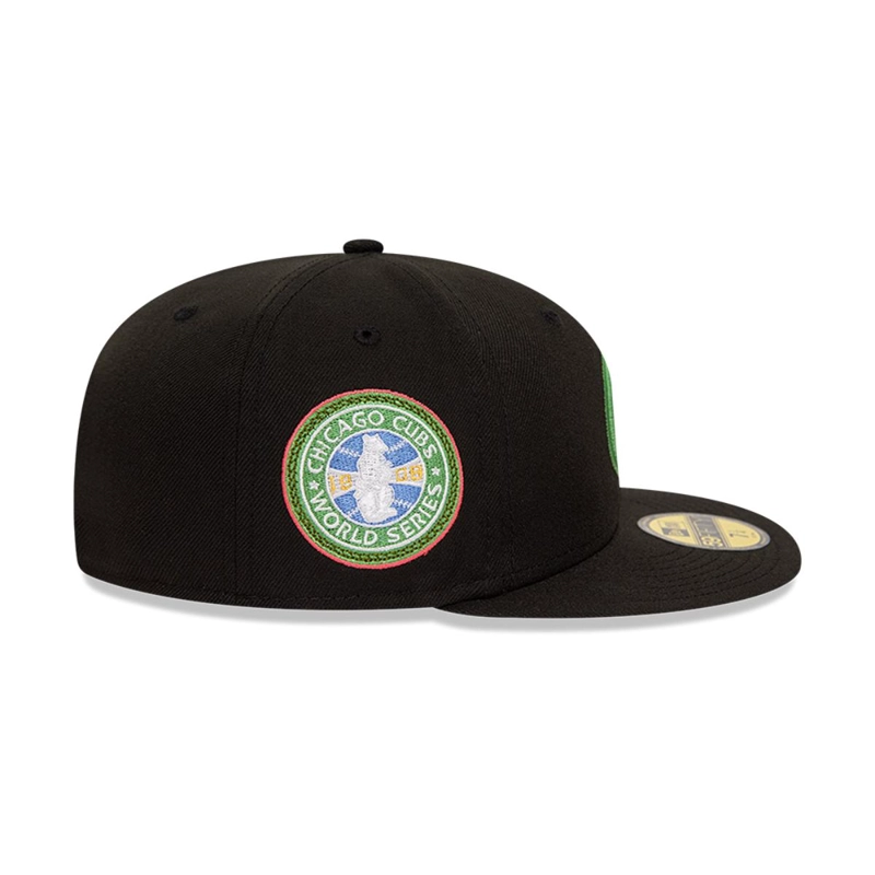 GORRA 59FIFTY CHICAGO CUBS NEON Z PACK BLACK - 4