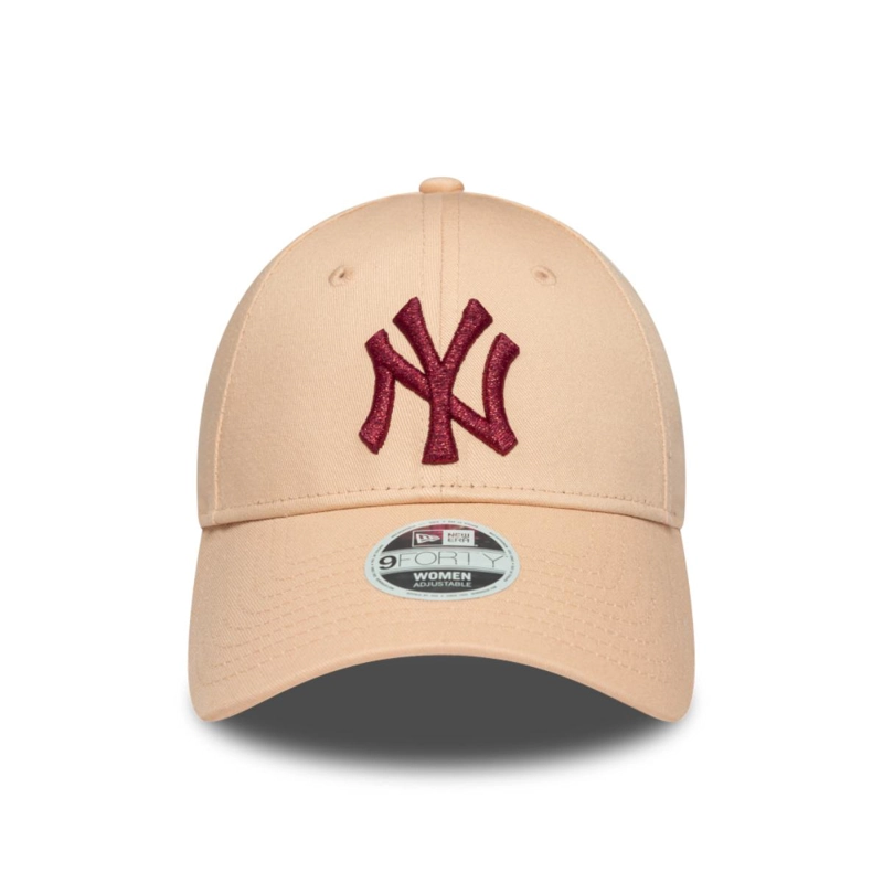 GORRA 9FORTY NEW YORK YANKEES METALLIC ROSADO WOMEN - 3