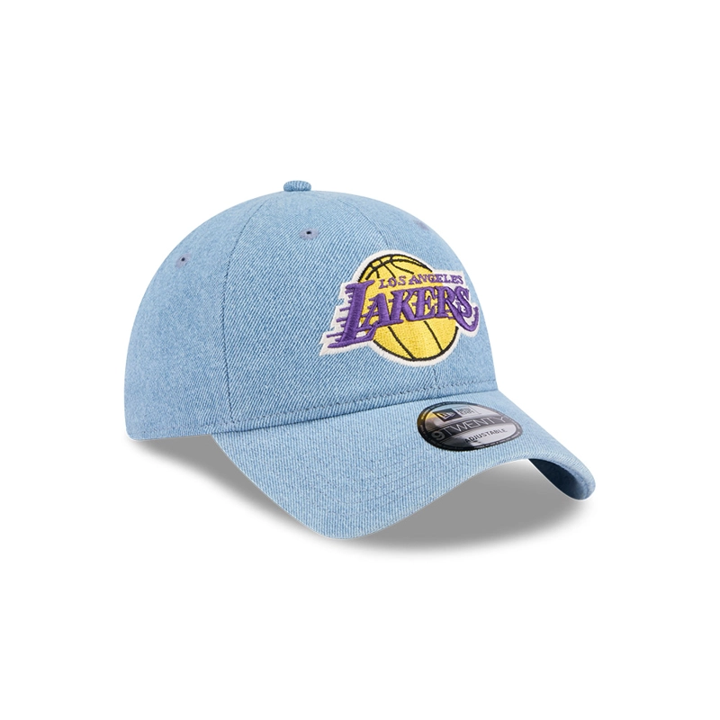 GORRA 9TWENTY LOS ANGELES LAKERS WASHED DENIM AZUL - 3