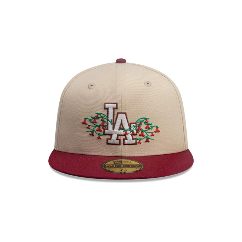 GORRA 59FIFTY LOS ANGELES DODGERS MLB CITY ELEMENTS BEIGE - 3