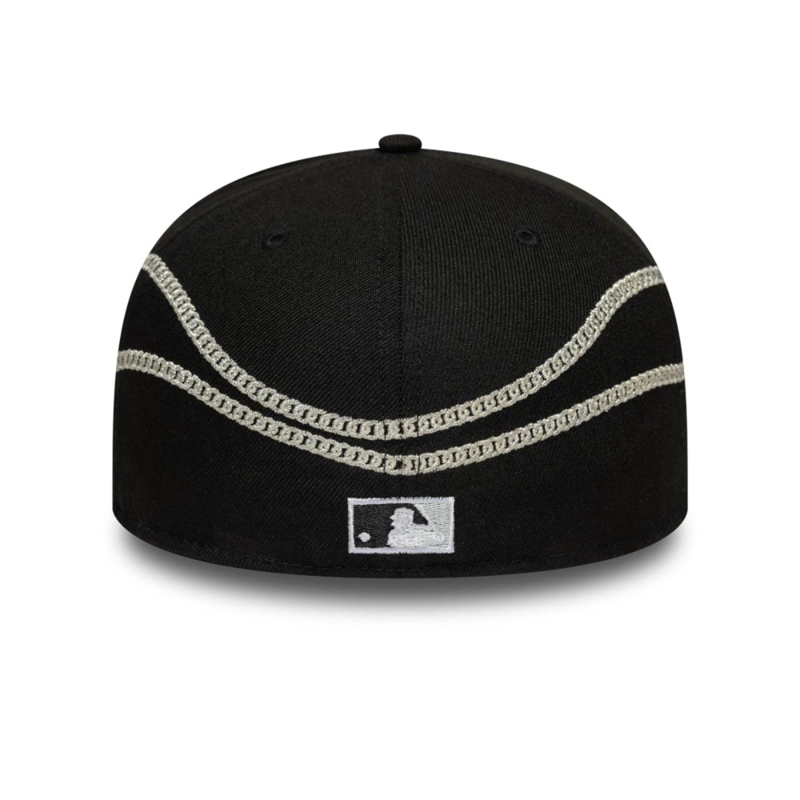 GORRA 59FIFTY  CHICAGO WHITE SOX CHAIN WRAP NEGRO - 5
