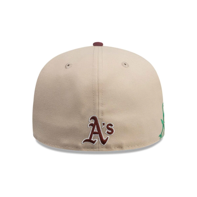 GORRA 59FIFTY OAKLAND ATHLETICS MLB CITY ELEMENTS BEIGE - 4