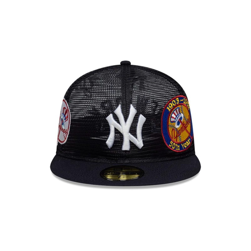 GORRA 59FIFTY NEW YORK YANKEES AOP MESH AZUL - 3