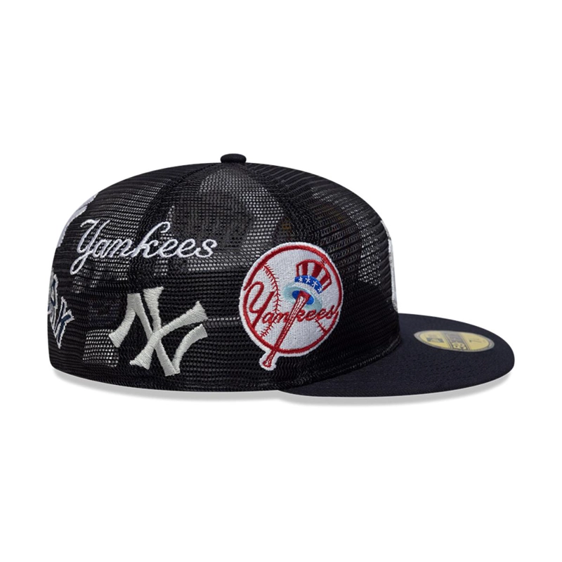 GORRA 59FIFTY NEW YORK YANKEES AOP MESH AZUL - 4
