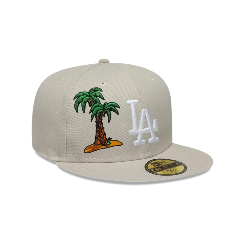 GORRA 59FIFTY LOS ANGELES DODGERS MLB FOOD ICON LIGHT BEIGE - 1