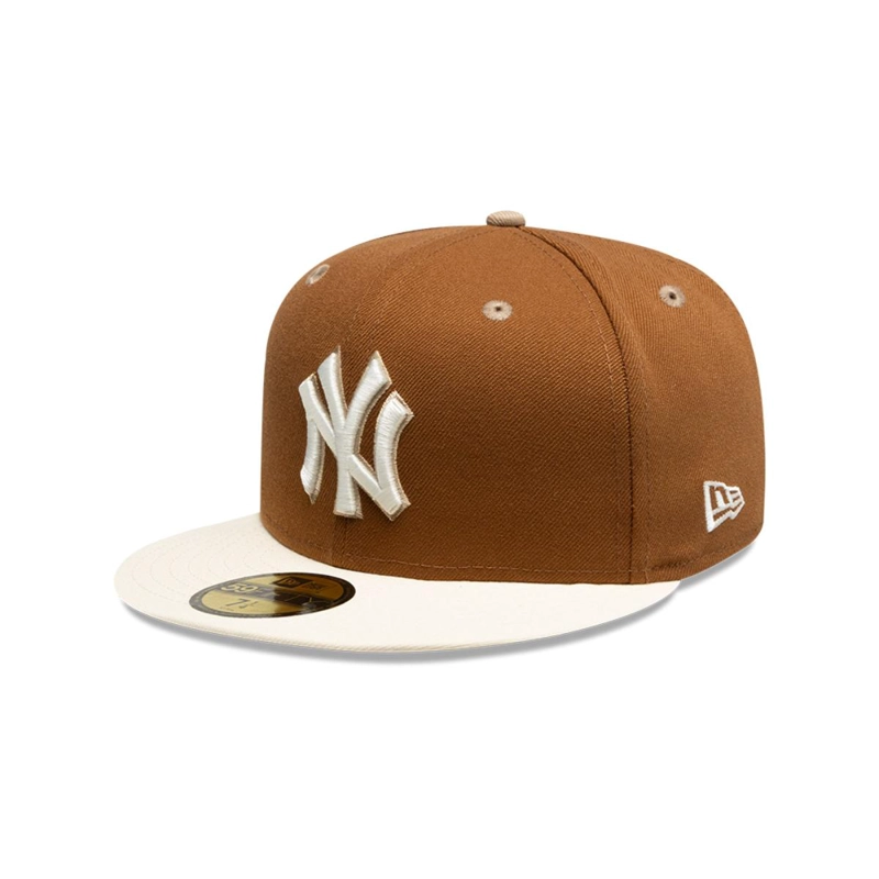 GORRA 59FIFTY NEW YORK YANKEES MLB PANCAKES BROWN - 1