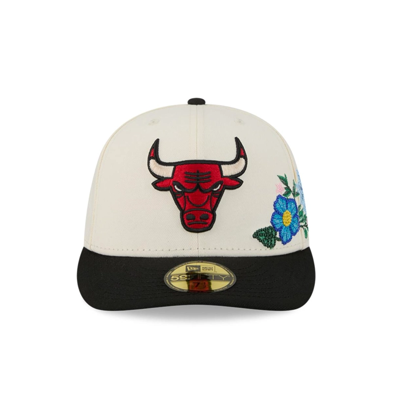 GORRA 59FIFTY CHICAGO BULLS TONAL FLORALS BLANCO - 3