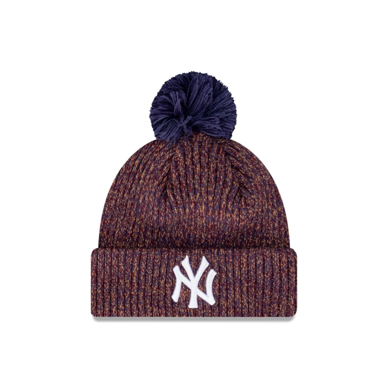 BEANIE NEW YORK YANKEES SEASONAL SPECKLE PURPLE - 1