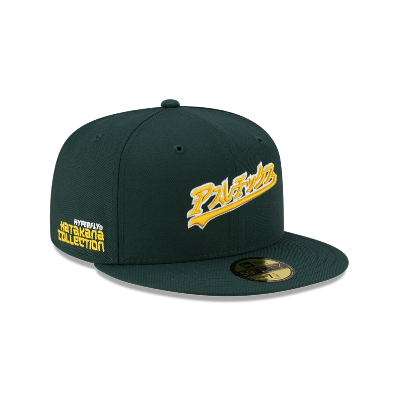 GORRA 59FIFTY OAKLAND ATHLETICS HYPERFLY X MLB VERDE - 1