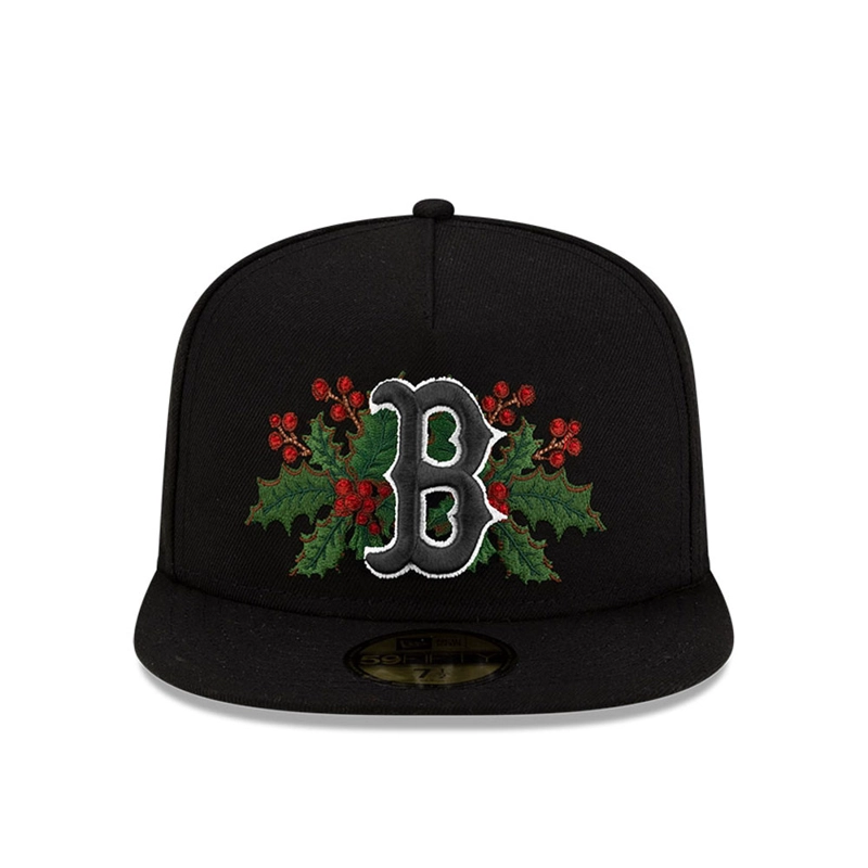 GORRA NEW ERA 59FIFTY BOSTON RED SOX HOLLY NEGRO - 2