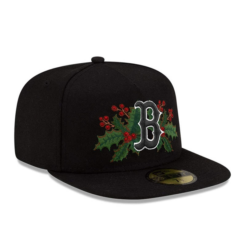 GORRA NEW ERA 59FIFTY BOSTON RED SOX HOLLY NEGRO - 3