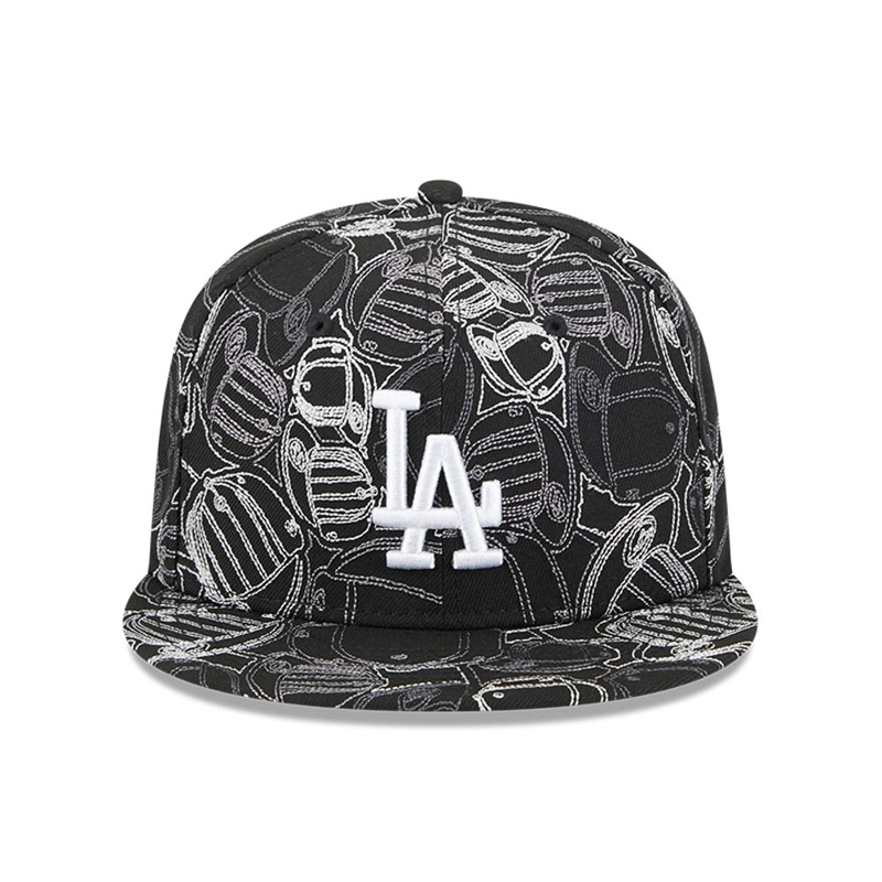 GORRA NEW ERA 59FIFTY LOS ANGELES DODGERS CAP SCRAMBLE NEGRO - 2